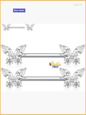 14G Titanium Internally Threaded Nipple Barbells 16mm Straight Bar Piercing